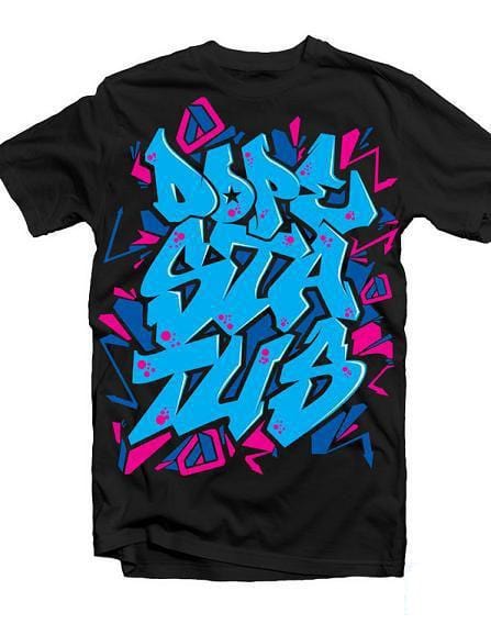 Dope Status Blue Graffiti shirt - Stunt Apparel-Clothing | STREETBIKE SUPPLY