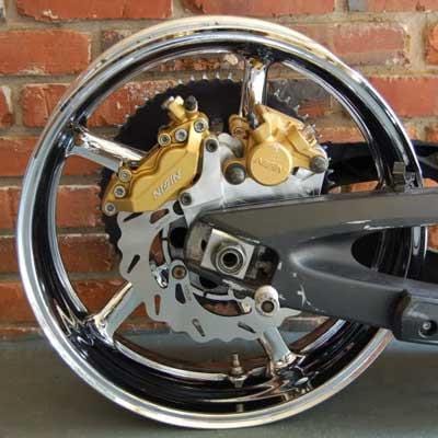 HoHey Dual Caliper Bracket R6 handbrake nissin calipers big rotor