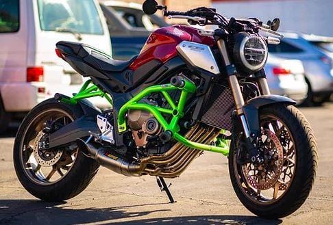 Honda CB650F crash cage for stunts