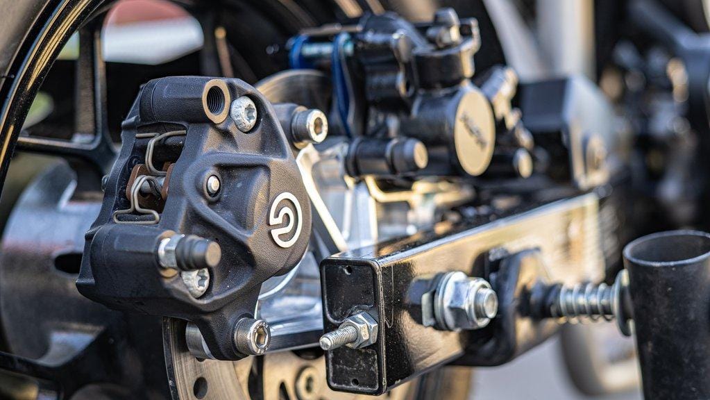 Grom rear handbrake kit brembo nissin