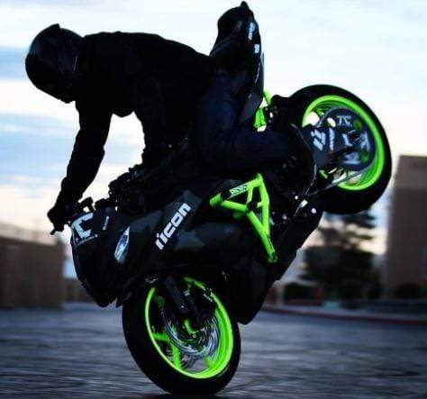 Impaktech crash cage neon yellow zx6r 636 ninja tony carbajal stunt stoppie endo