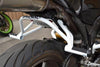 Impaktech steel subcage white powdercoat rear stunt pegs Honda 600rr 1000rr f4i f4 929rr 954rr
