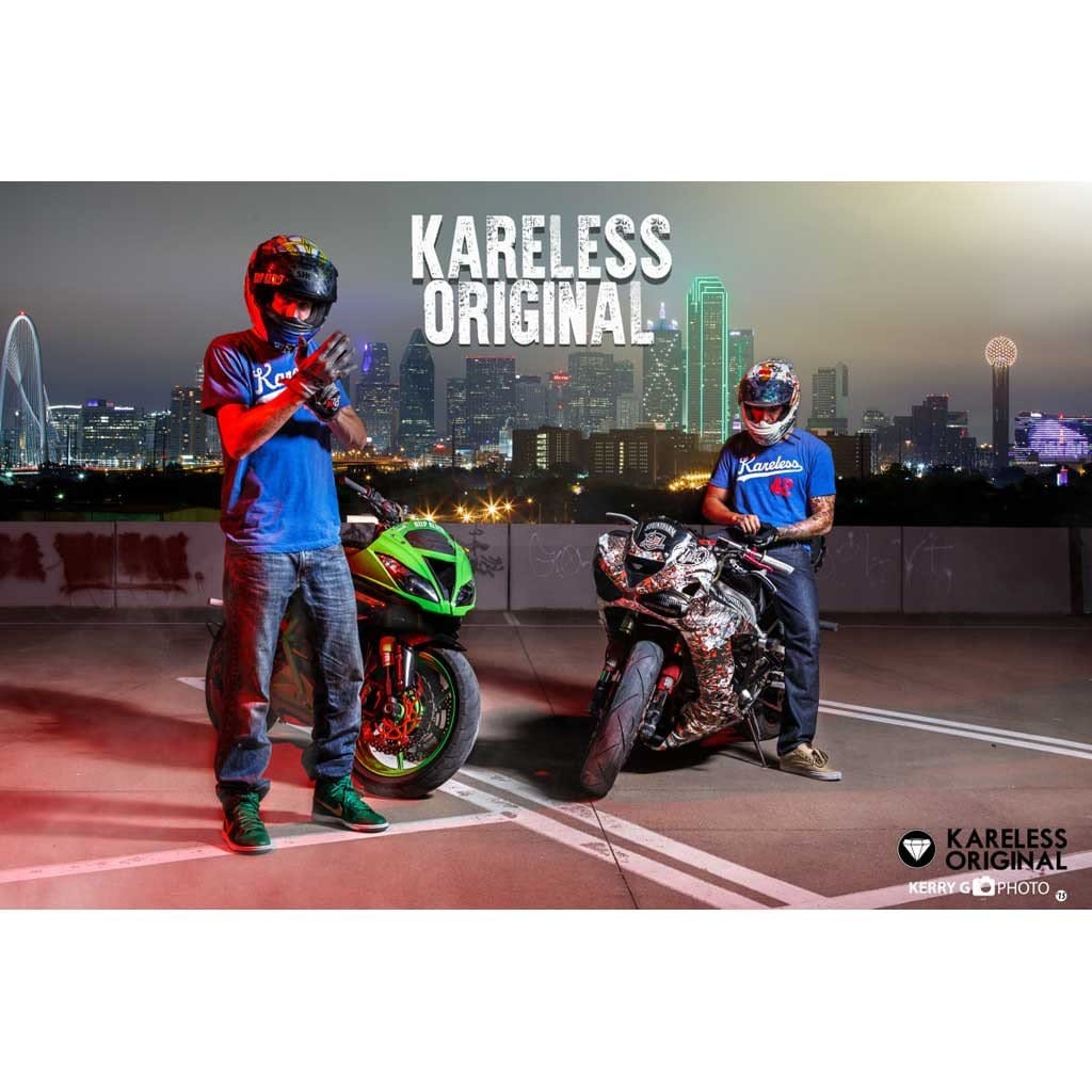 motorcycle stunt shirt stunt appare Kareless Originals