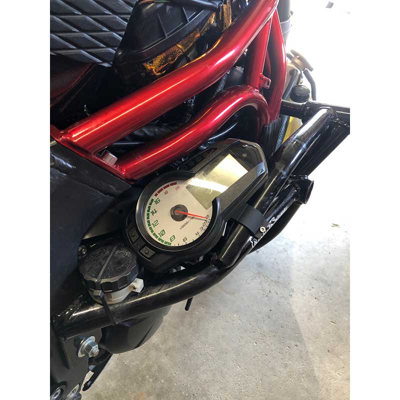 zx6r stuntbike cage mount speedo gauge