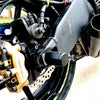 Outlaw stunt parts rear axle sliders ZX6R kawasaki