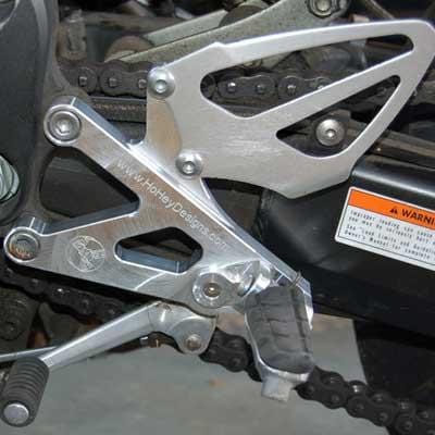 HoHey rearsets billet aluminum F4i zx6r 636 R6
