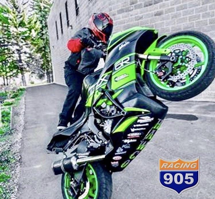 zx6r 636 stunt cage circle wheelie Racing 905