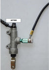 tap single caliper junction valve handbrake circlip after install