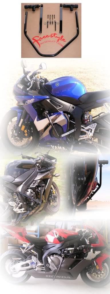 Freestyle Ingenuity stunt cage frame sliders Yamaha R6