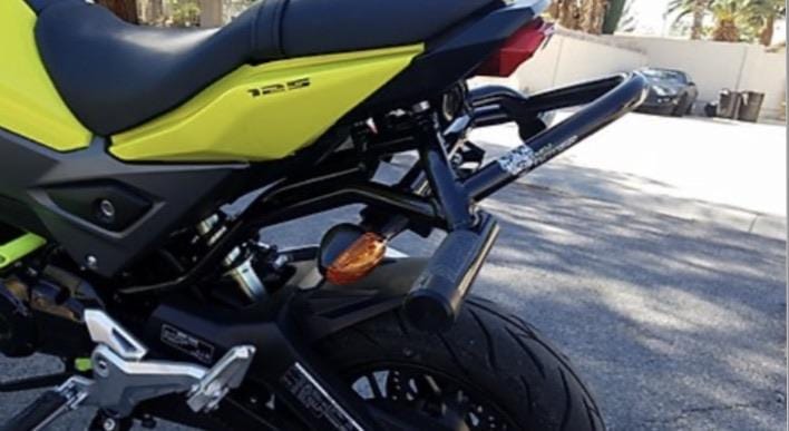 MS125 Grom stunt pegs rear subcage foot plate New Breed stunt parts 2019