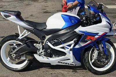 Suzuki GSXR 600 750 cage for stunts by Impaktech blue and white