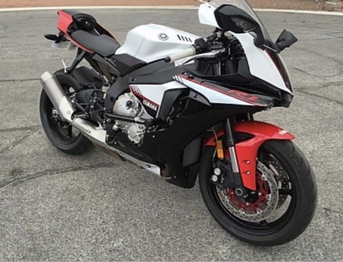 white red black Yamaha R1 2015 2016 race rails street cage