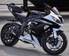black and white zx6r kawasaki 636 with Impaktech cage