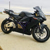 03-06 Honda CBR 600RR crash cage stunt bars Impaktech 2003 2004 2005 2006 purple black