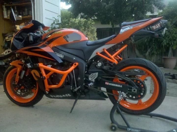 Orange cage honda 600rr Impaktech