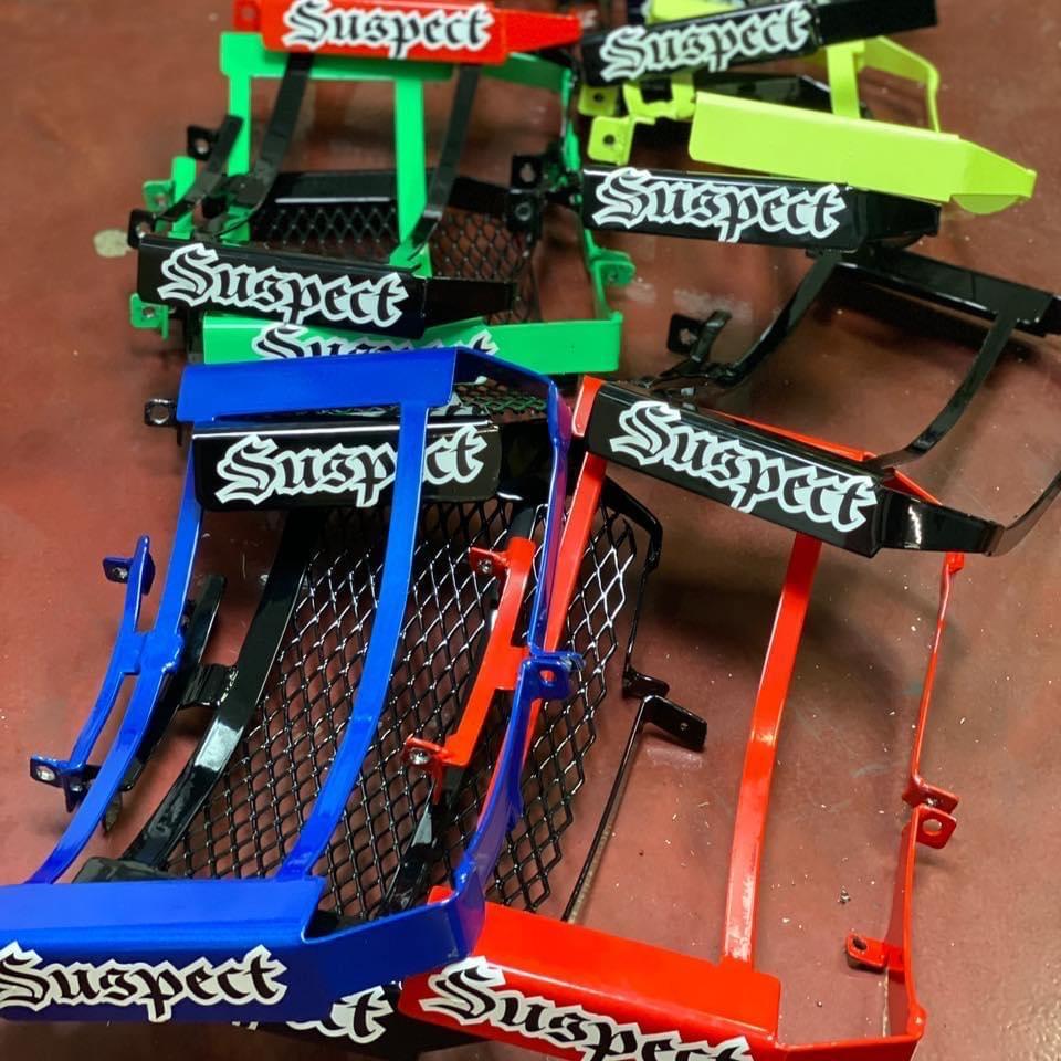 Honda F4i radiator cage stunt bike protection