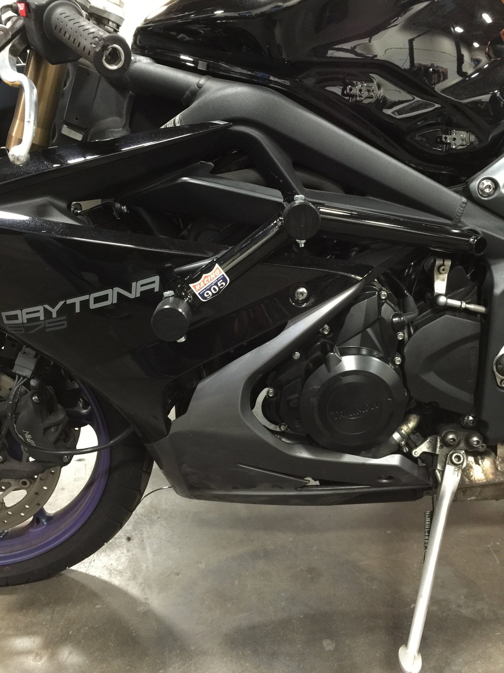 Triumph Daytona crash cage stunt cage race rails 13-15 13-16 Racing 905