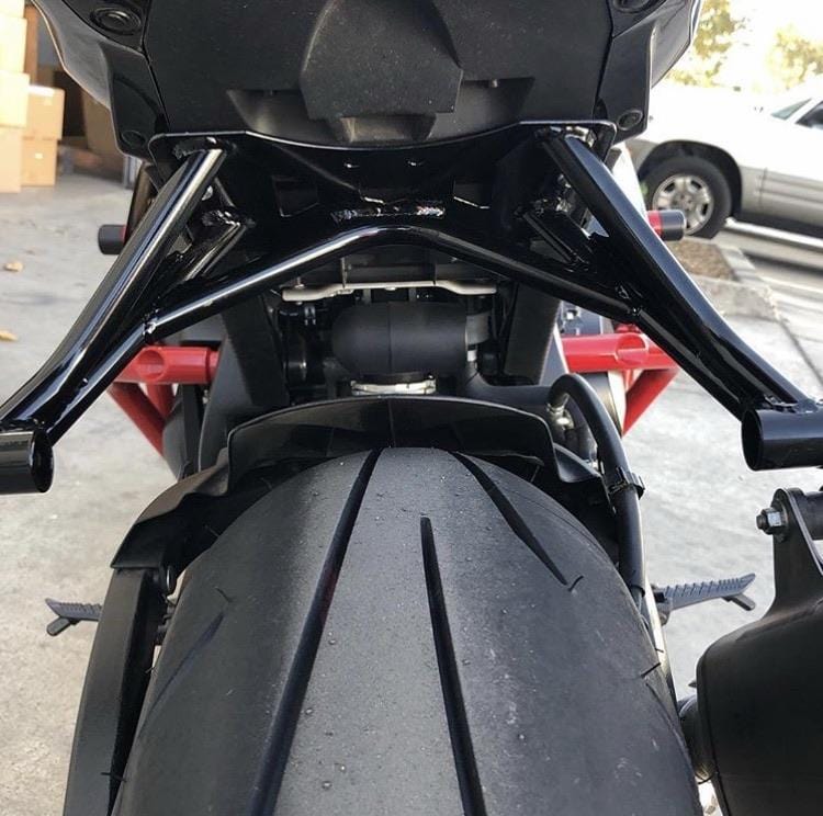 2016 Suzuki GSXR 1000 rear stunt pegs subcage by Racing 905