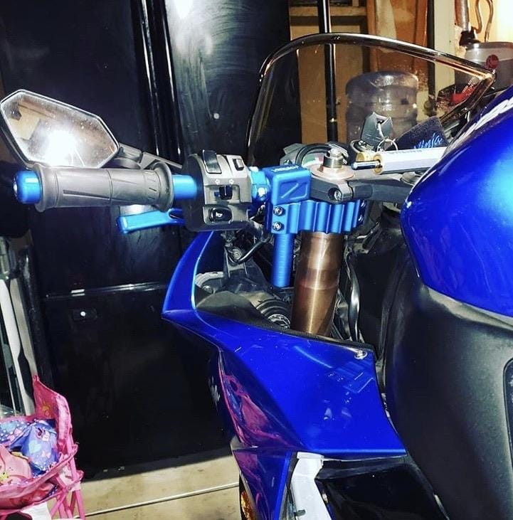 Kawasaki 636 zx6r zx6rr clipons 7 degree 0 degree