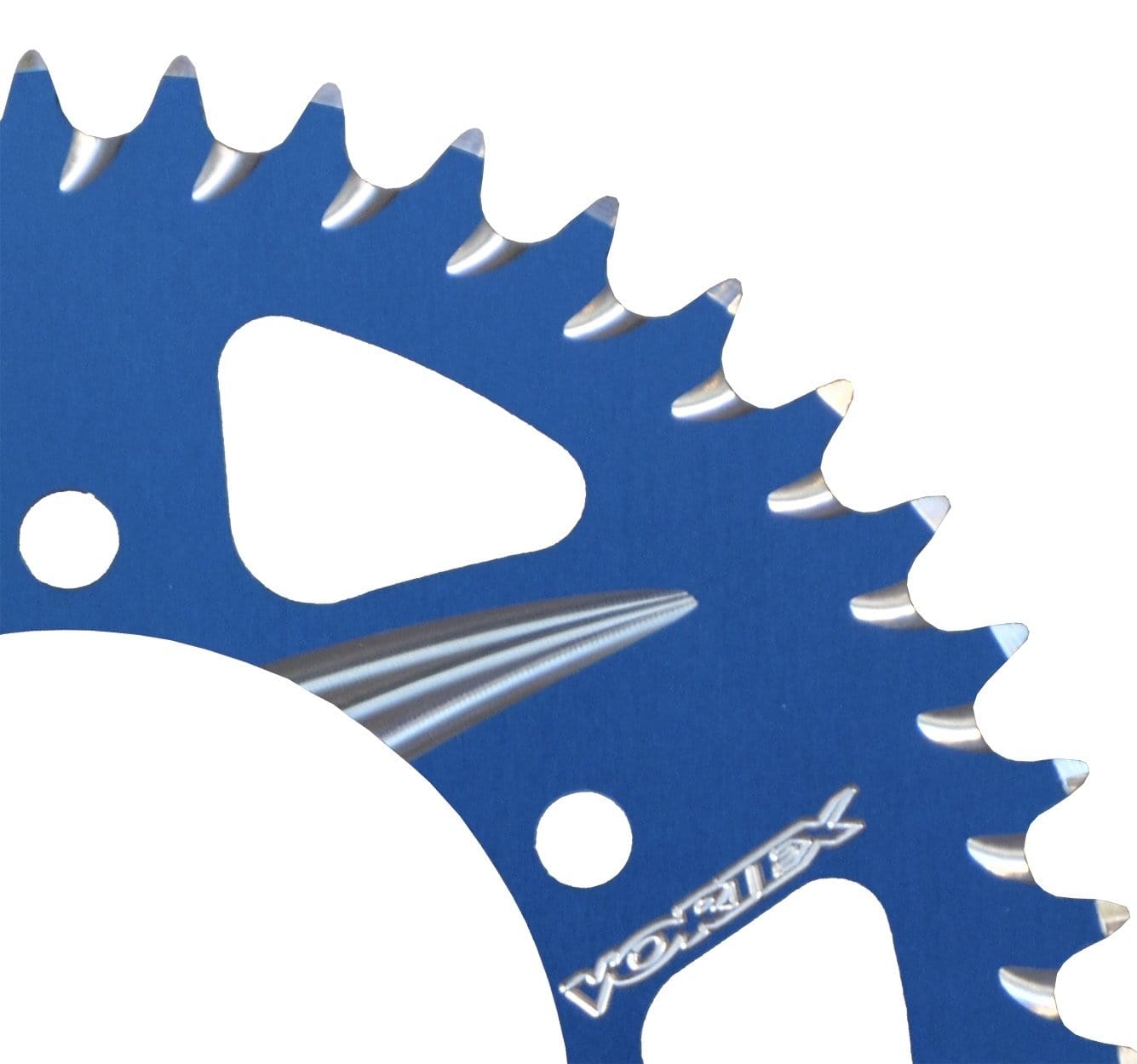 blue rear sprocket Vortex Racing complete kit