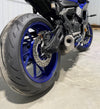 Yamaha R7 rear axle sliders stunt bike