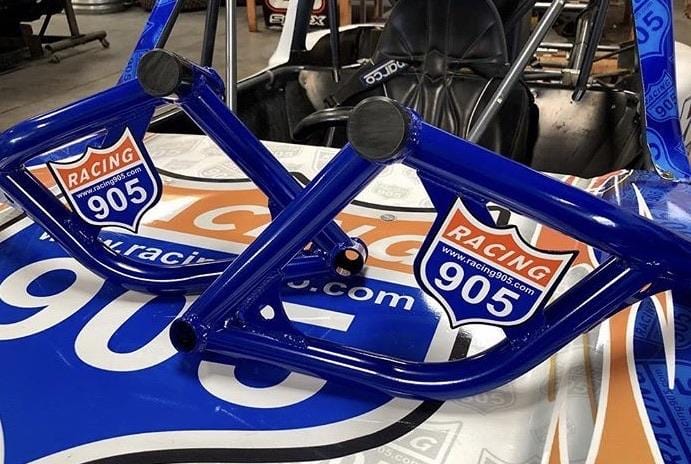 Yamaha FZ7 FZ07 crash cage for stunts by Racing 905 blue cage