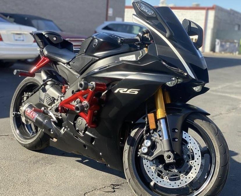 Yamaha R6 crash cage Rancher Red New Breed