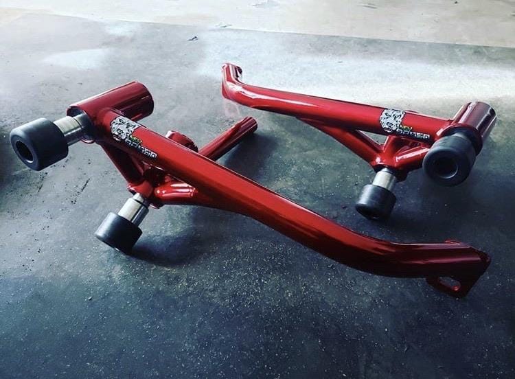 New Breed 2019 ZX6R ITX4 stunt cage jolly rancher red powdercoat