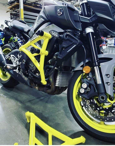 Yamaha FZ10 with yellow cage by Impaktech