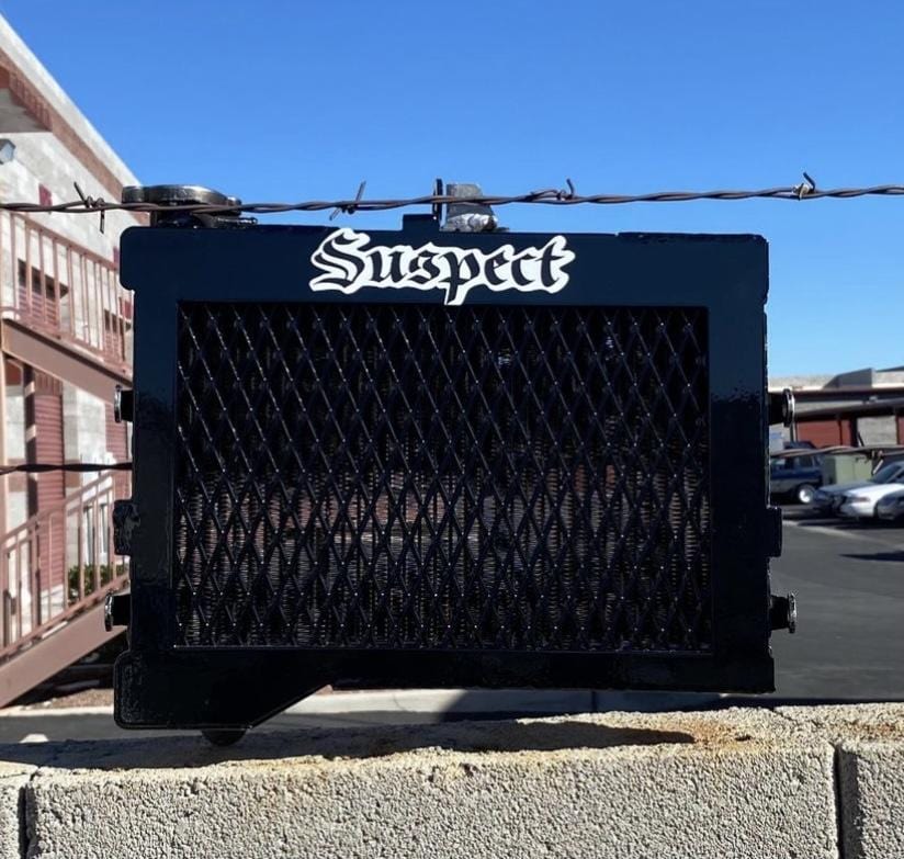 stunt cage for radiator protection motorcycle stunts