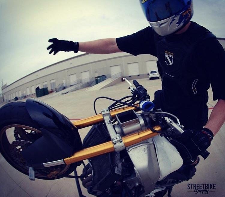 Sick Innovations front axle sliders front stunt pegs Mike Jones circle wheelie stunts