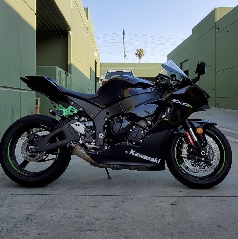 2021 Kawasaki ZX10R subcage rear pegs