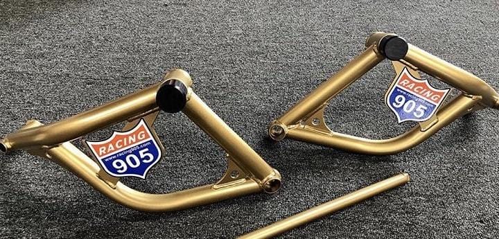 gold stunt cage by Racing 905 Yamaha FZ07