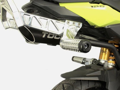 Honda Grom Toce exhaust with Impaktech 12 bar subcage