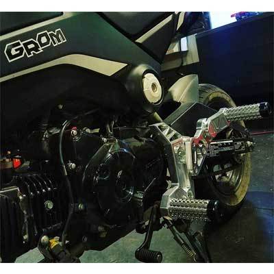 Impaktech Honda Grom Rearsets - Stunt Pegs - Subcage