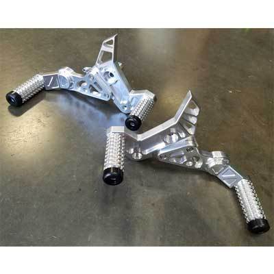 Impaktech Billet Aluminum Honda Grom Rearsets - Subcage