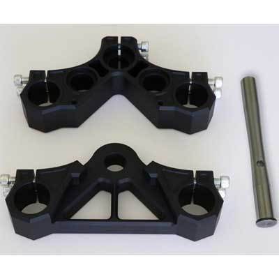 HD Sportster Triple Clamps Dyna FXR - Impaktech Octogrip Triples Harley Davidson