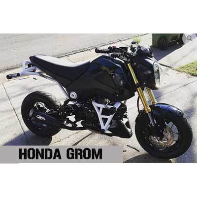 Honda Grom MSX125 Rear Stunt Pegs Stunt Subcage 14-16 Grom