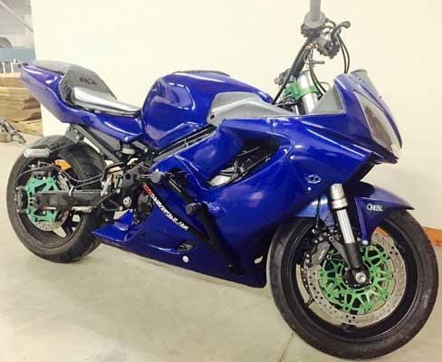 Sick Innovations Dual Slider Crash Cage Honda F4i stunt cage